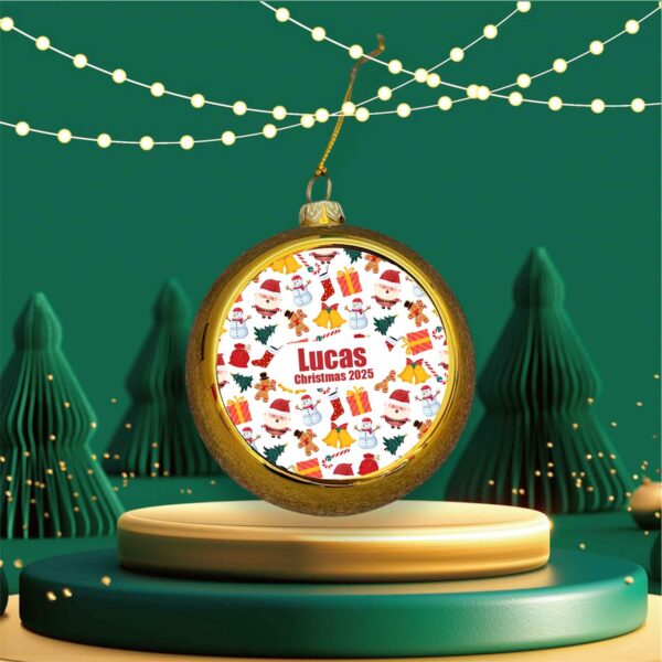 Personalised Bell Christmas Bauble