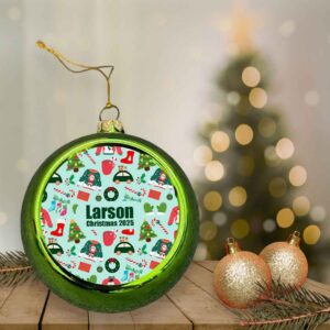 Personalised Candy Cane Christmas Bauble