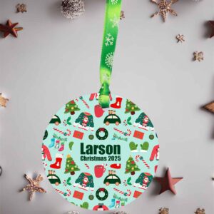 Personalised Candy Cane Acrylic Christmas Ornament