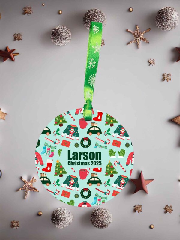 Personalised Candy Cane Acrylic Christmas Ornament