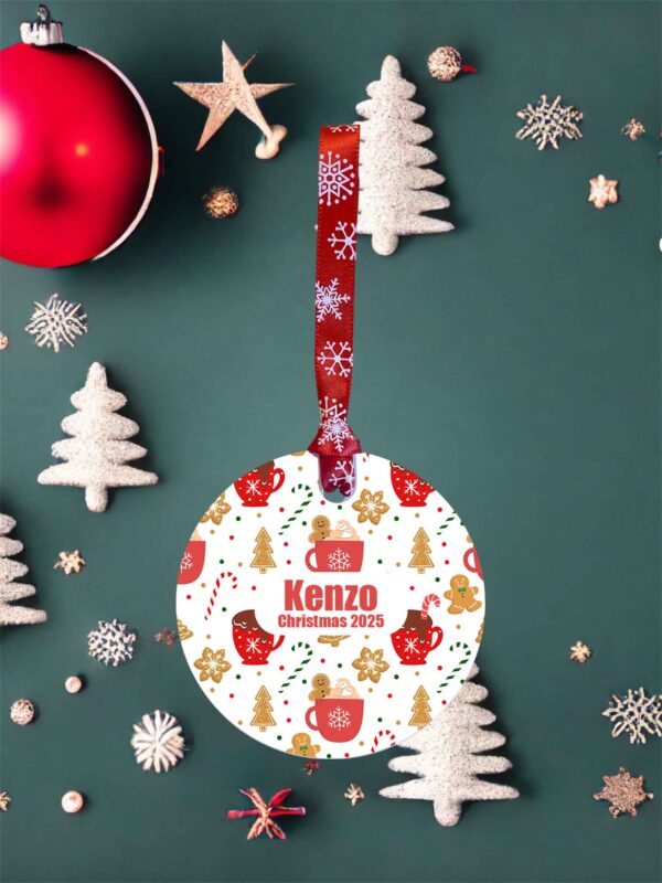 Personalised Hot Chocolate Acrylic Christmas Ornament