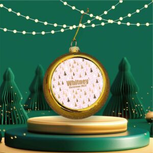 Personalised Pink Christmas Trees Bauble