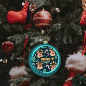 Personalised Reindeer Christmas Bauble