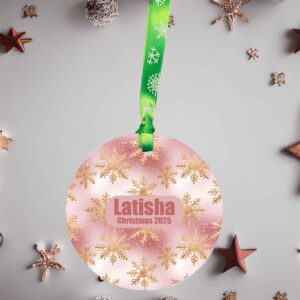 Personalised Snowflake Acrylic Christmas Ornament