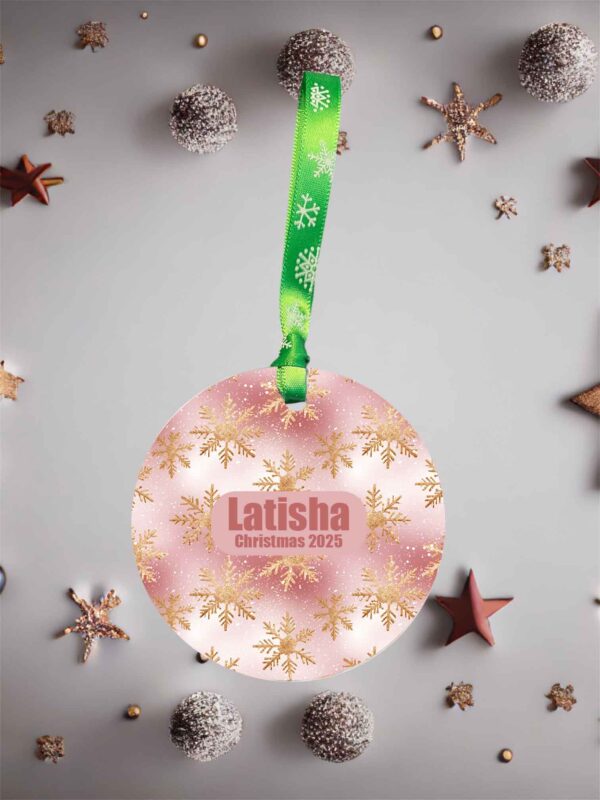 Personalised Snowflake Acrylic Christmas Ornament