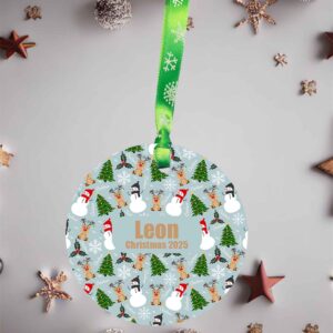 Personalised Snowman Acrylic Christmas Ornament