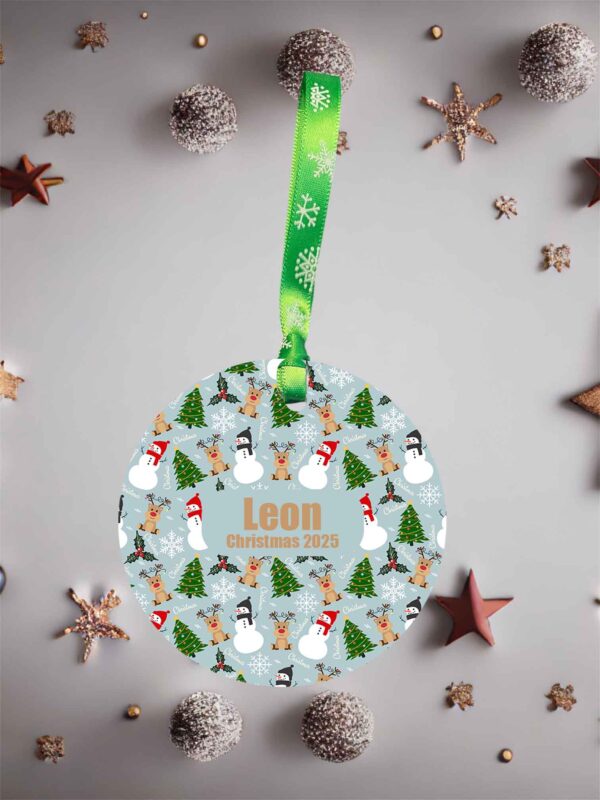 Personalised Snowman Acrylic Christmas Ornament