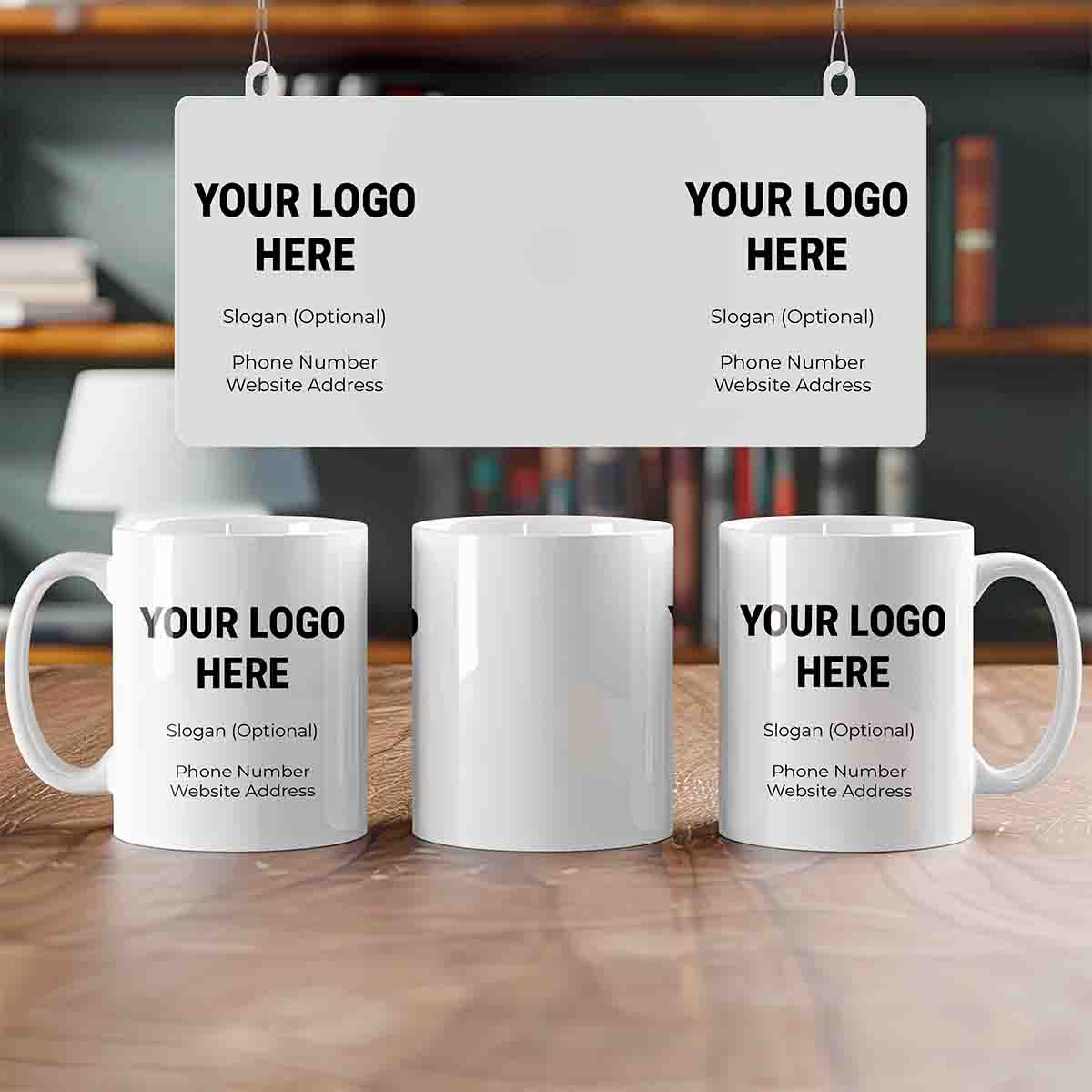 Printed Business Mugs - Add Your Logo & Contact Details