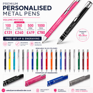 Personalised Metal Pens – Engraved Promotional Pens