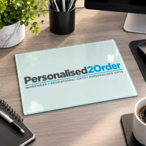 Company Logo Glass Board - Upload Your Own Logo